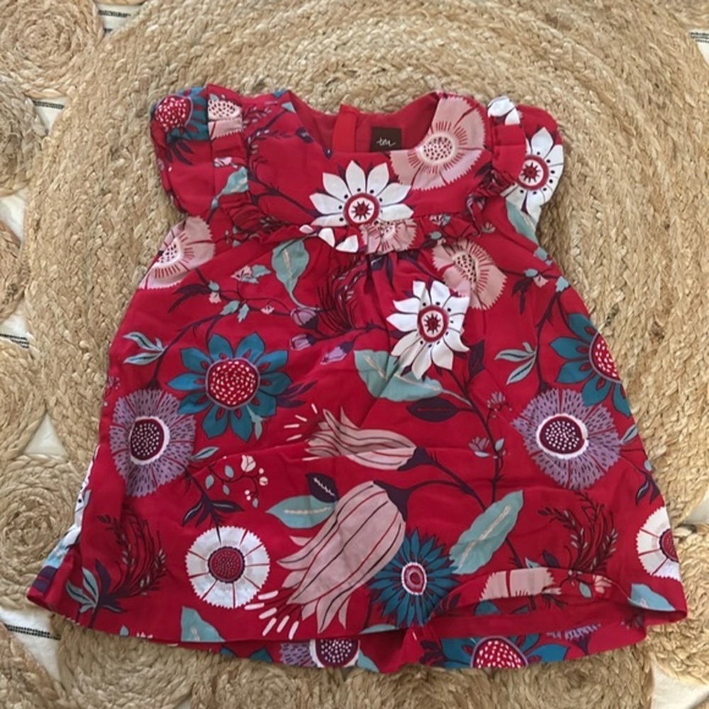 Tea Collection Elfengarten 100% cotton Dress. 12-18mo